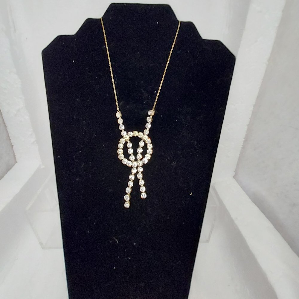 Vintage Round signed Czechoslovakia Crystal Choker